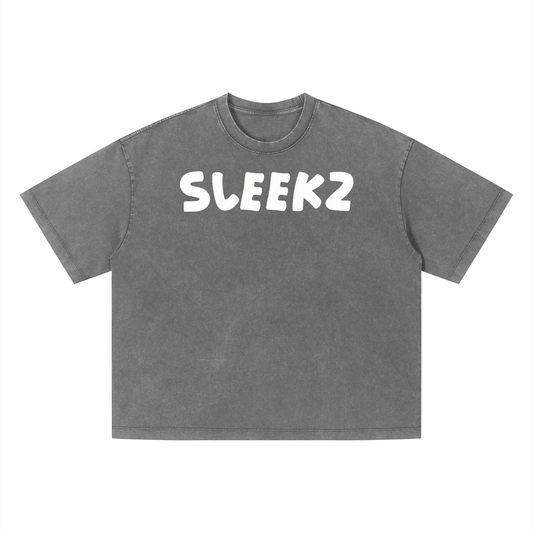 SLEEKZ Unisex Vintage Wash Boxy T-Shirt - SLEEKZ
