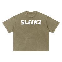 SLEEKZ Unisex Vintage Wash Boxy T-Shirt - SLEEKZ
