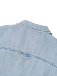Sleekz Vintage Wash Boxy Cropped Shirt - SLEEKZ