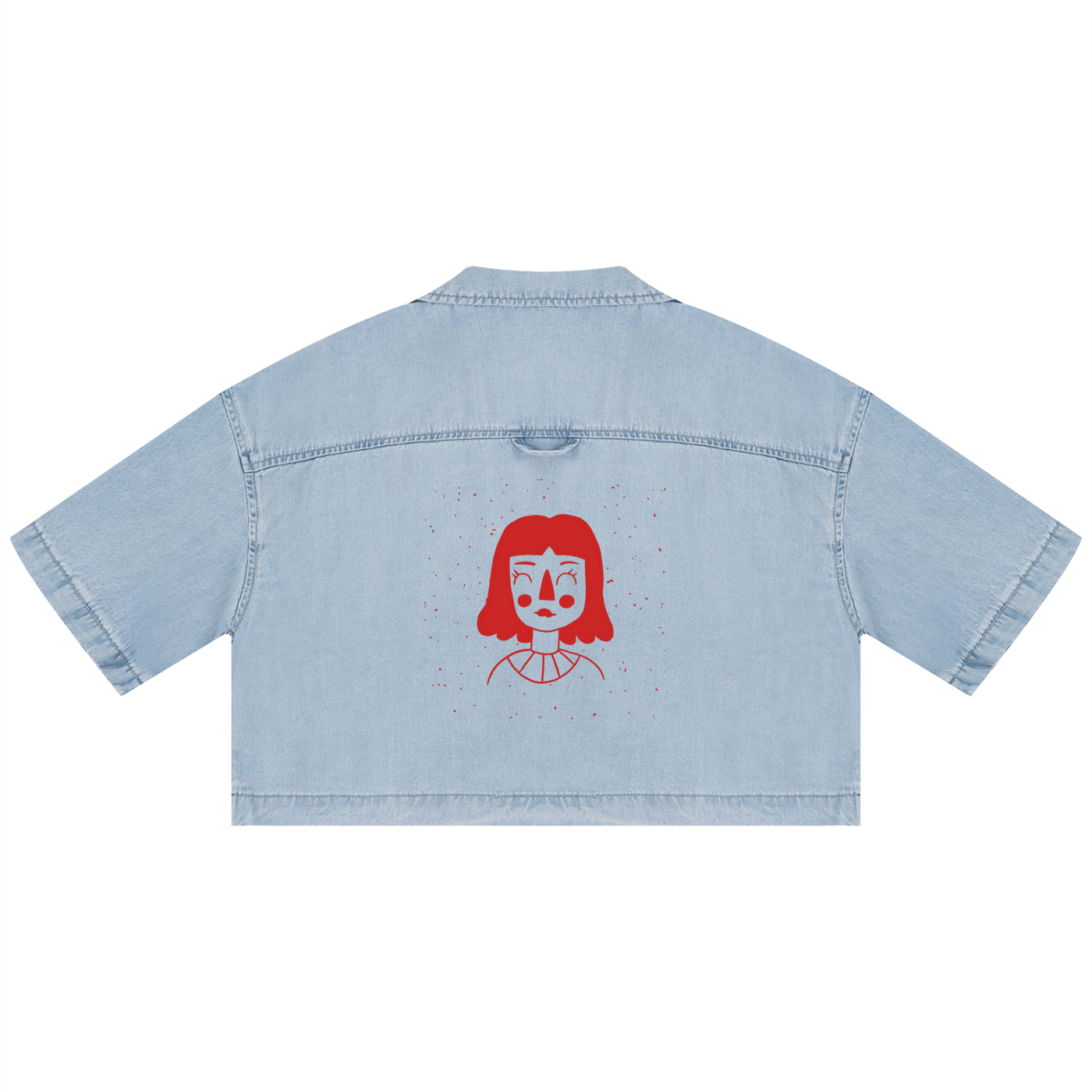 Sleekz Vintage Wash Boxy Cropped Shirt - SLEEKZ