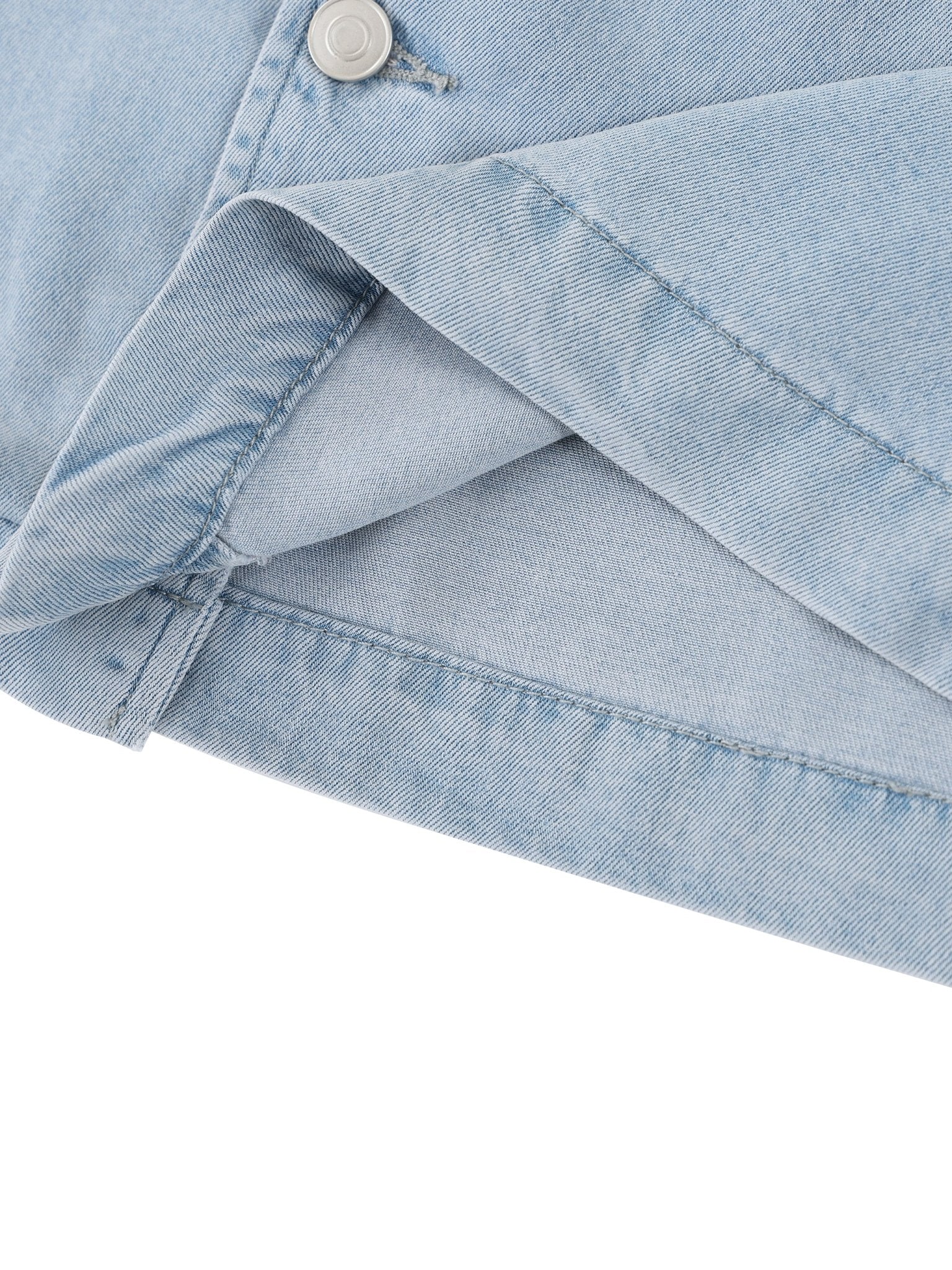 Sleekz Vintage Wash Boxy Cropped Shirt - SLEEKZ