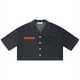 Sleekz Vintage Wash Boxy Cropped Shirt - SLEEKZ