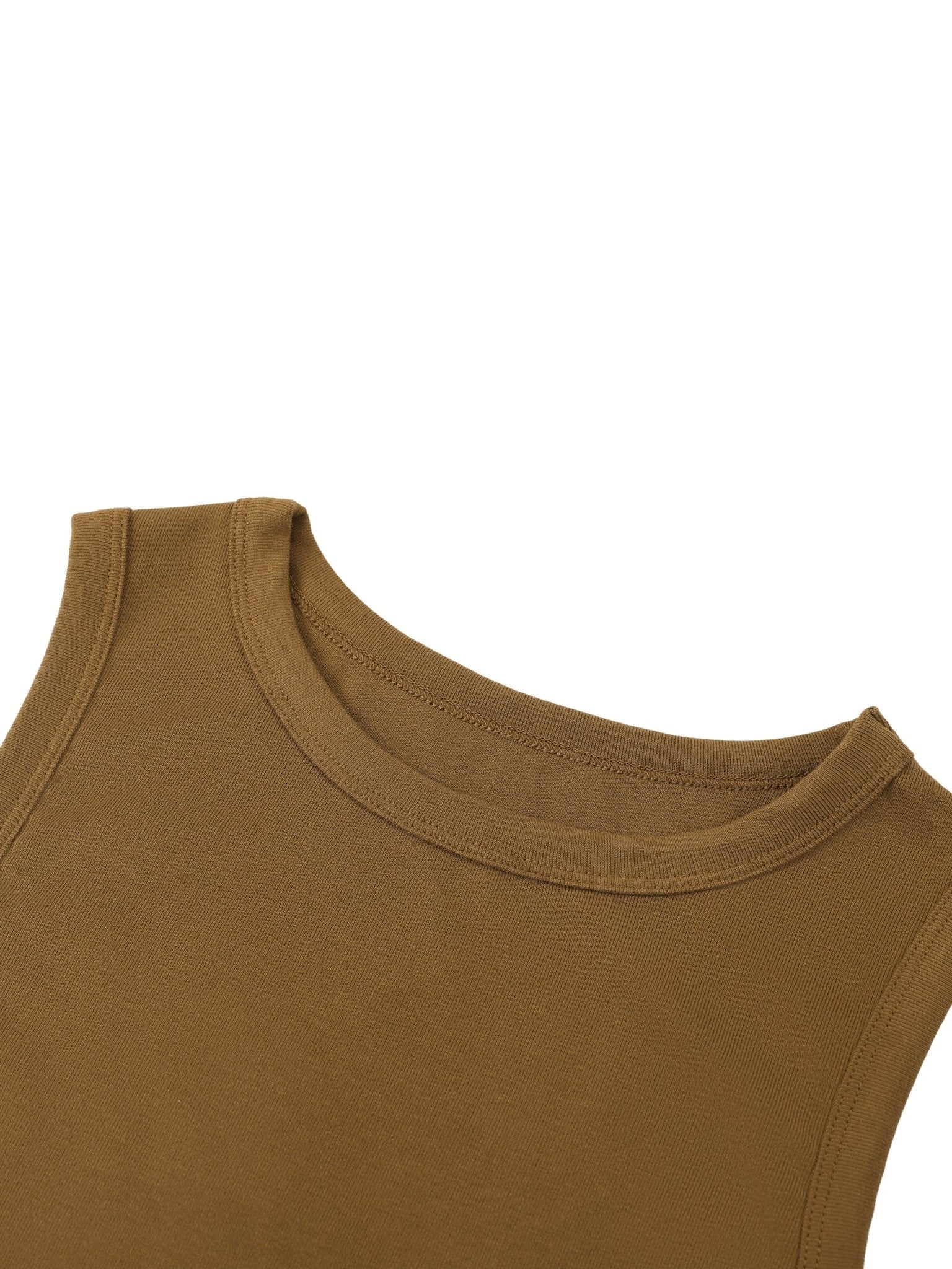 SLEEKZ Women's Tight Crewneck Crop Tank Top - SLEEKZ