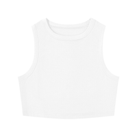 SLEEKZ Women's Tight Crewneck Crop Tank Top - SLEEKZ