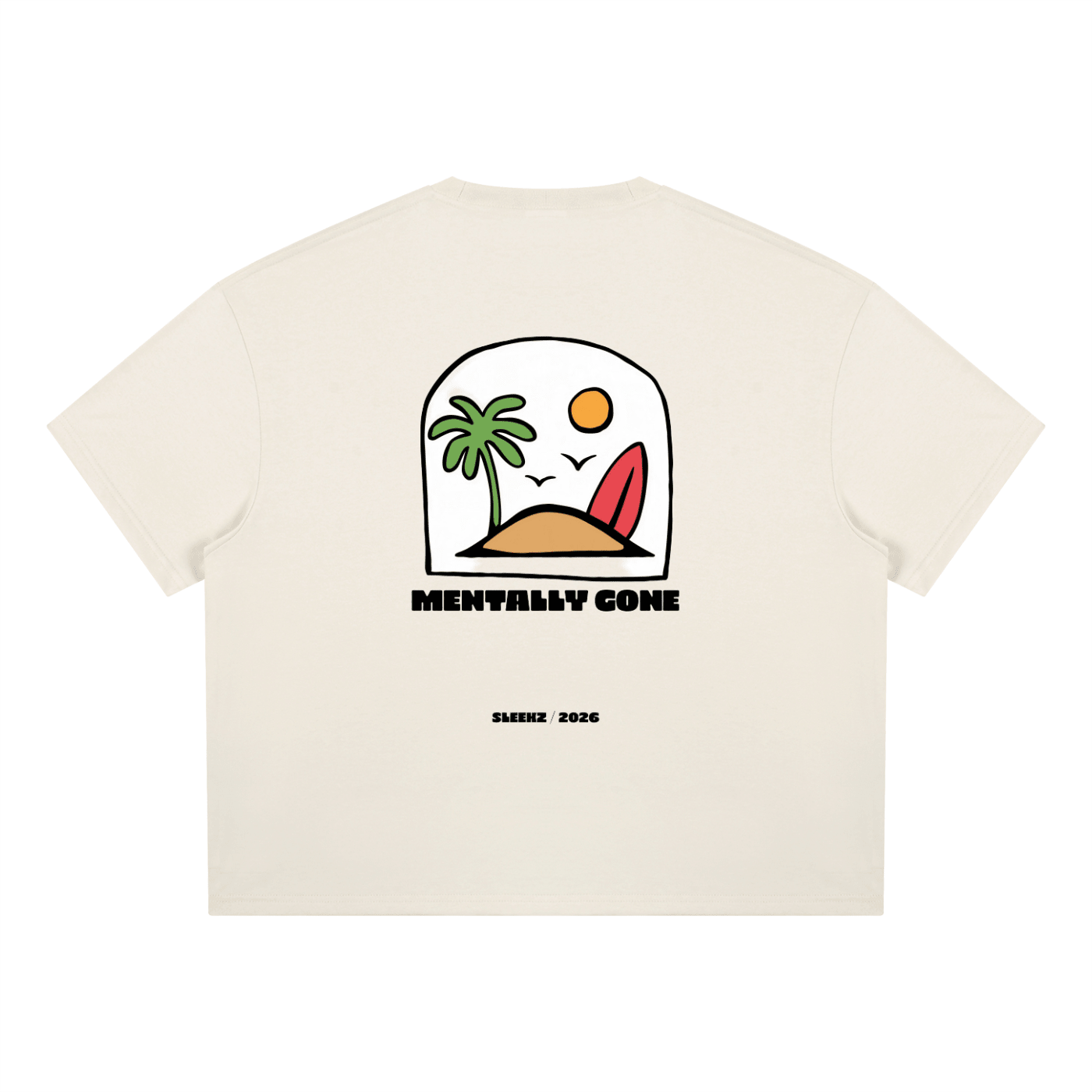 SLKZ Mentally Gone Boxy T-Shirt - SLEEKZ