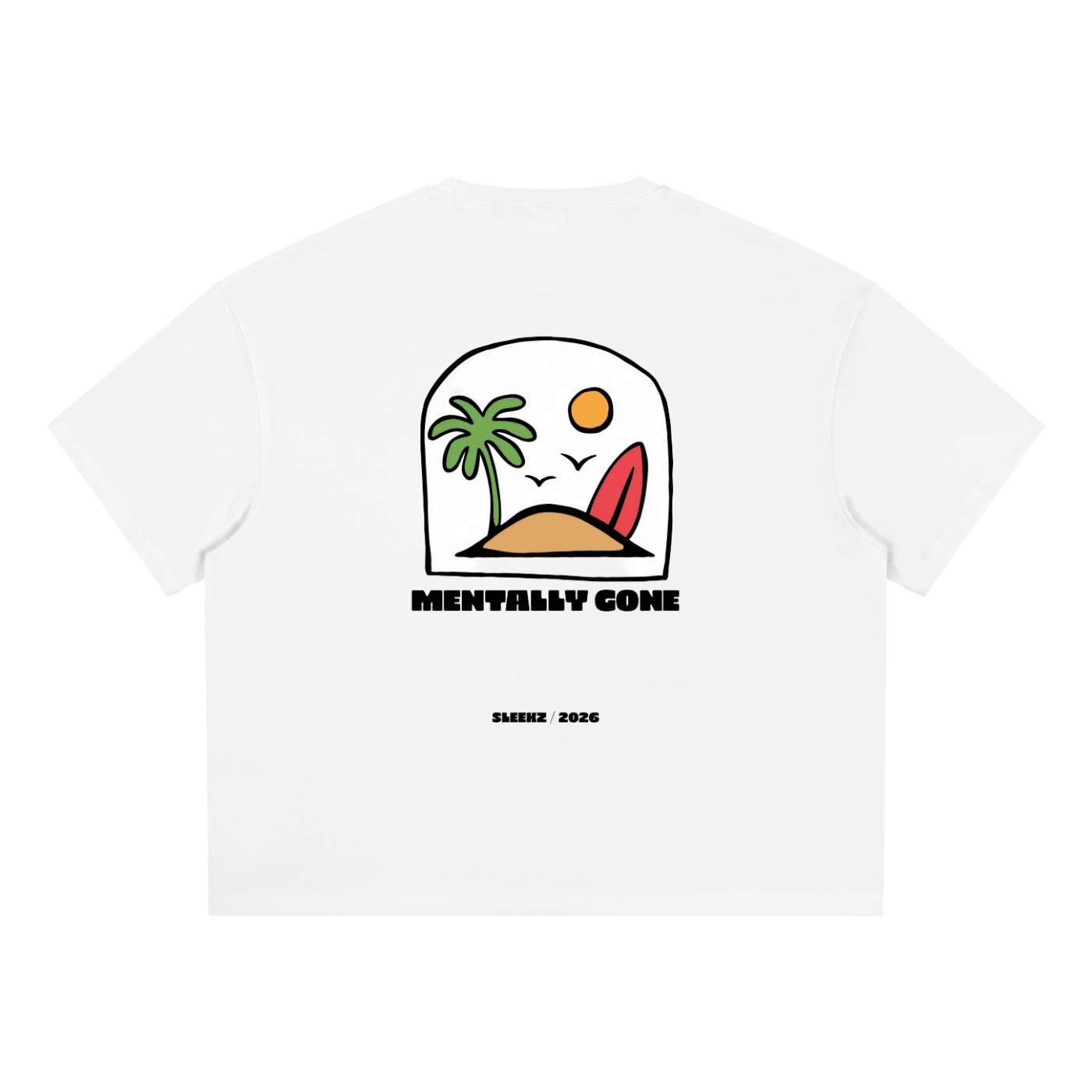 SLKZ Mentally Gone Boxy T-Shirt - SLEEKZ