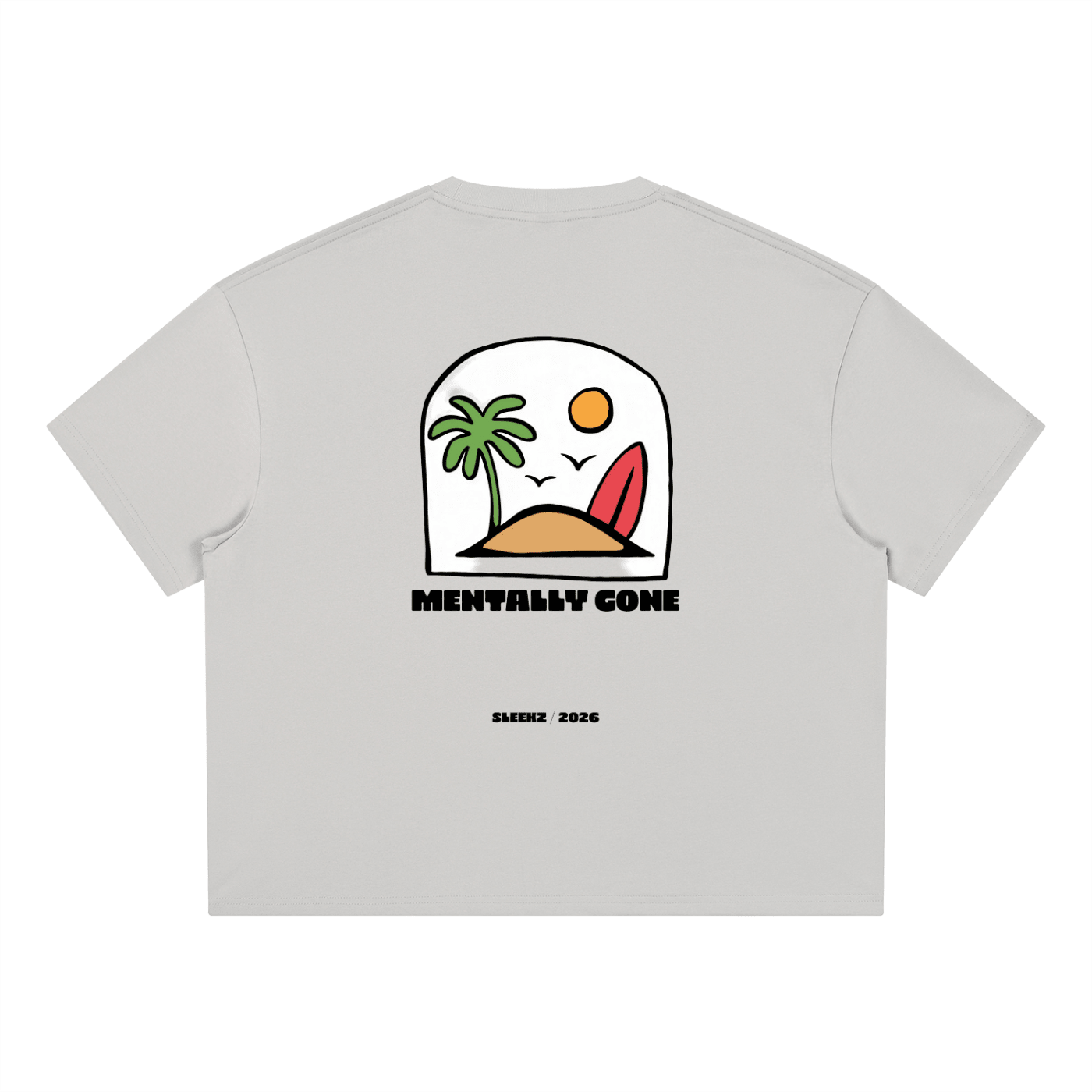 SLKZ Mentally Gone Boxy T-Shirt - SLEEKZ