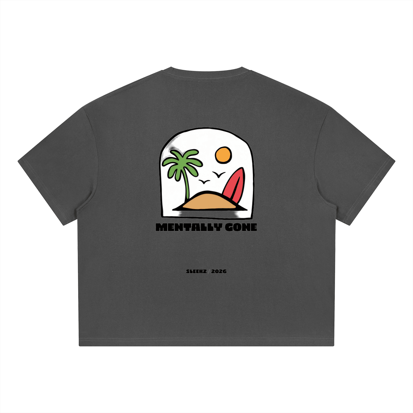 SLKZ Mentally Gone Boxy T-Shirt - SLEEKZ