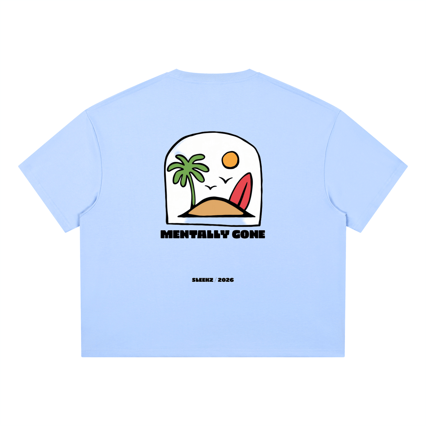 SLKZ Mentally Gone Boxy T-Shirt - SLEEKZ