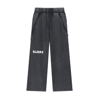 Snow Washed Tape Raw Edge Sweatpants - SLEEKZ