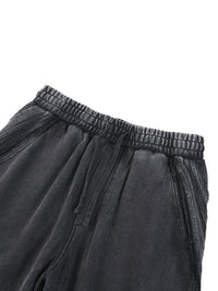 Snow Washed Tape Raw Edge Sweatpants - SLEEKZ