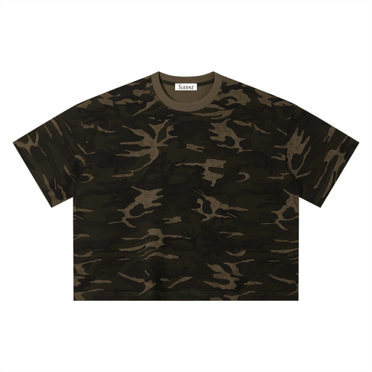 Unisex Camo Boxy T-Shirt - SLEEKZ
