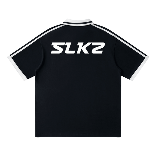 Unisex Contrast Piping Polo Shirt - SLEEKZ