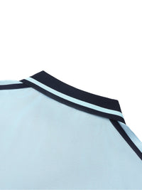 Unisex Contrast Piping Polo Shirt - SLEEKZ