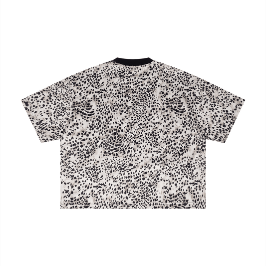 Unisex Leopard Print Boxy T-Shirt - SLEEKZ