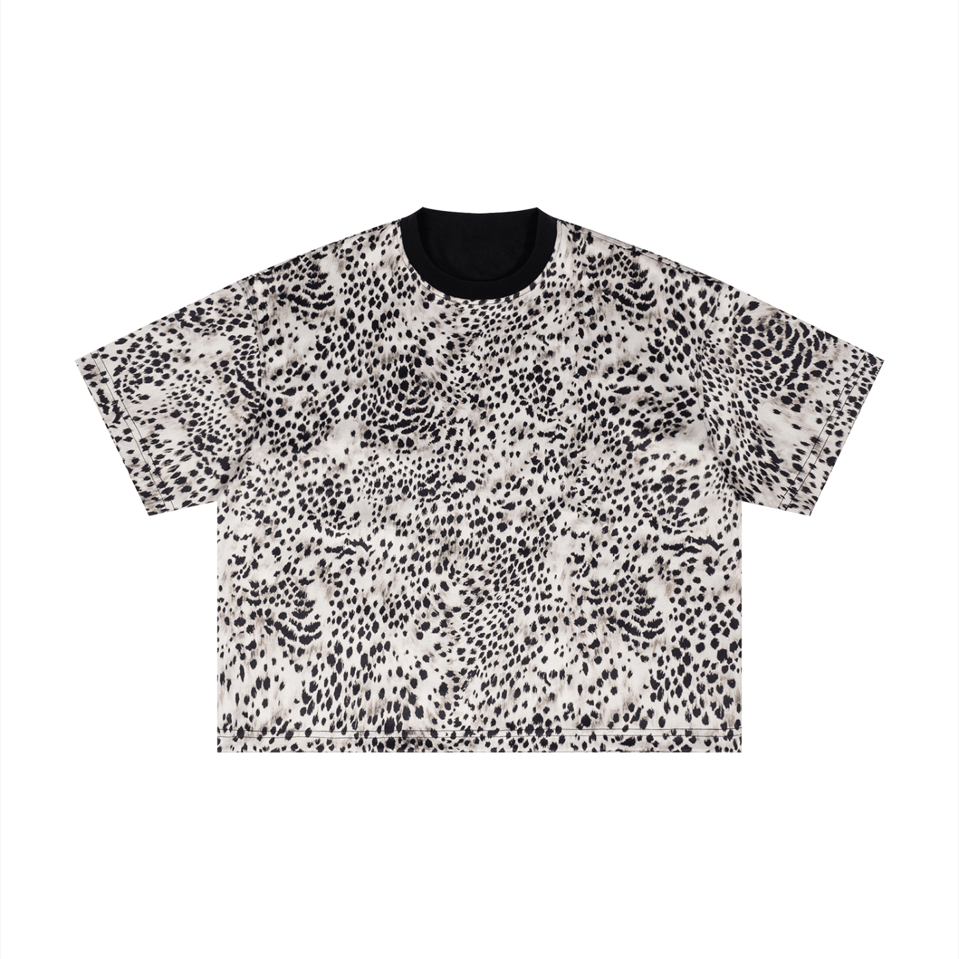 Unisex Leopard Print Boxy T-Shirt - SLEEKZ