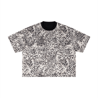 Unisex Leopard Print Boxy T-Shirt - SLEEKZ