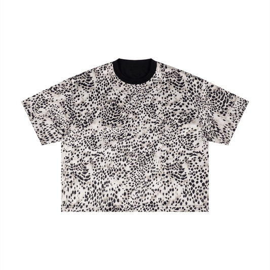 Unisex Leopard Print Boxy T-Shirt - SLEEKZ