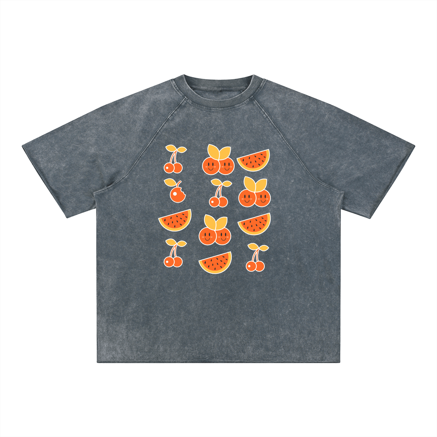 Unisex Mineral Wash Raw Edge T-Shirt - SLEEKZ