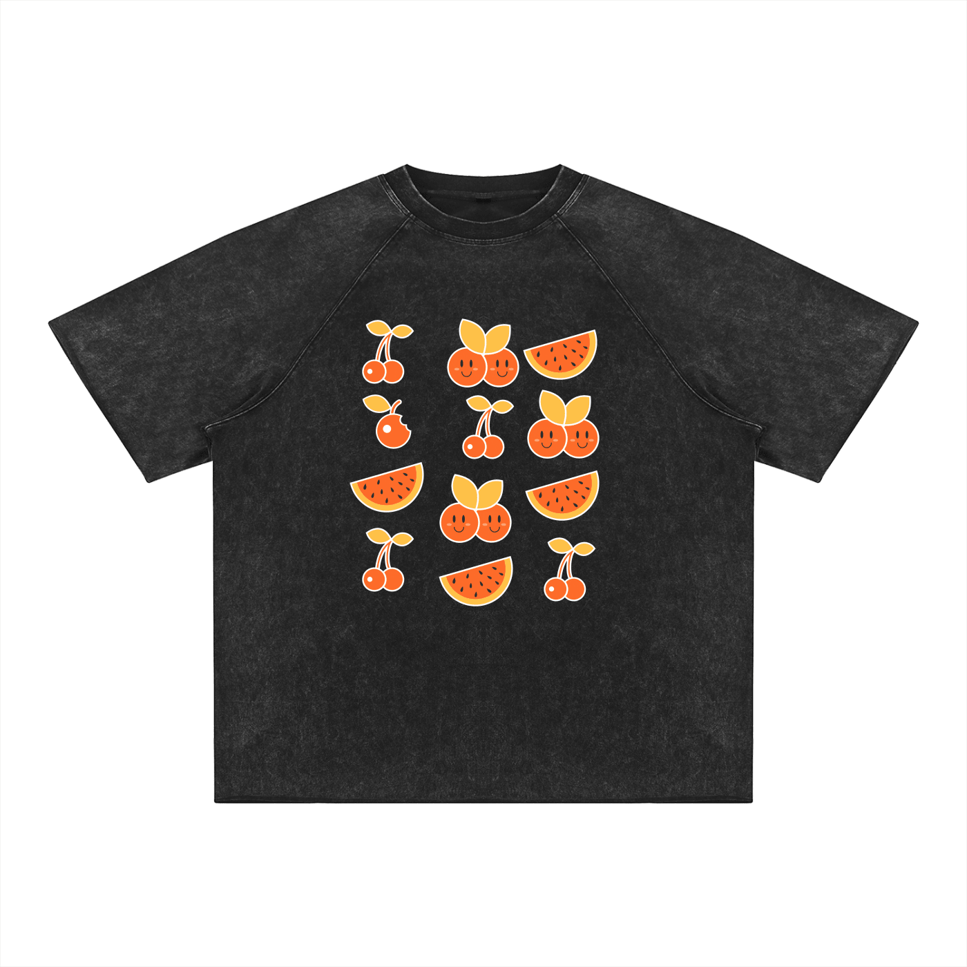 Unisex Mineral Wash Raw Edge T-Shirt - SLEEKZ
