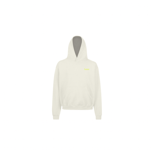 Vintage white oversized hoodie - SLEEKZ