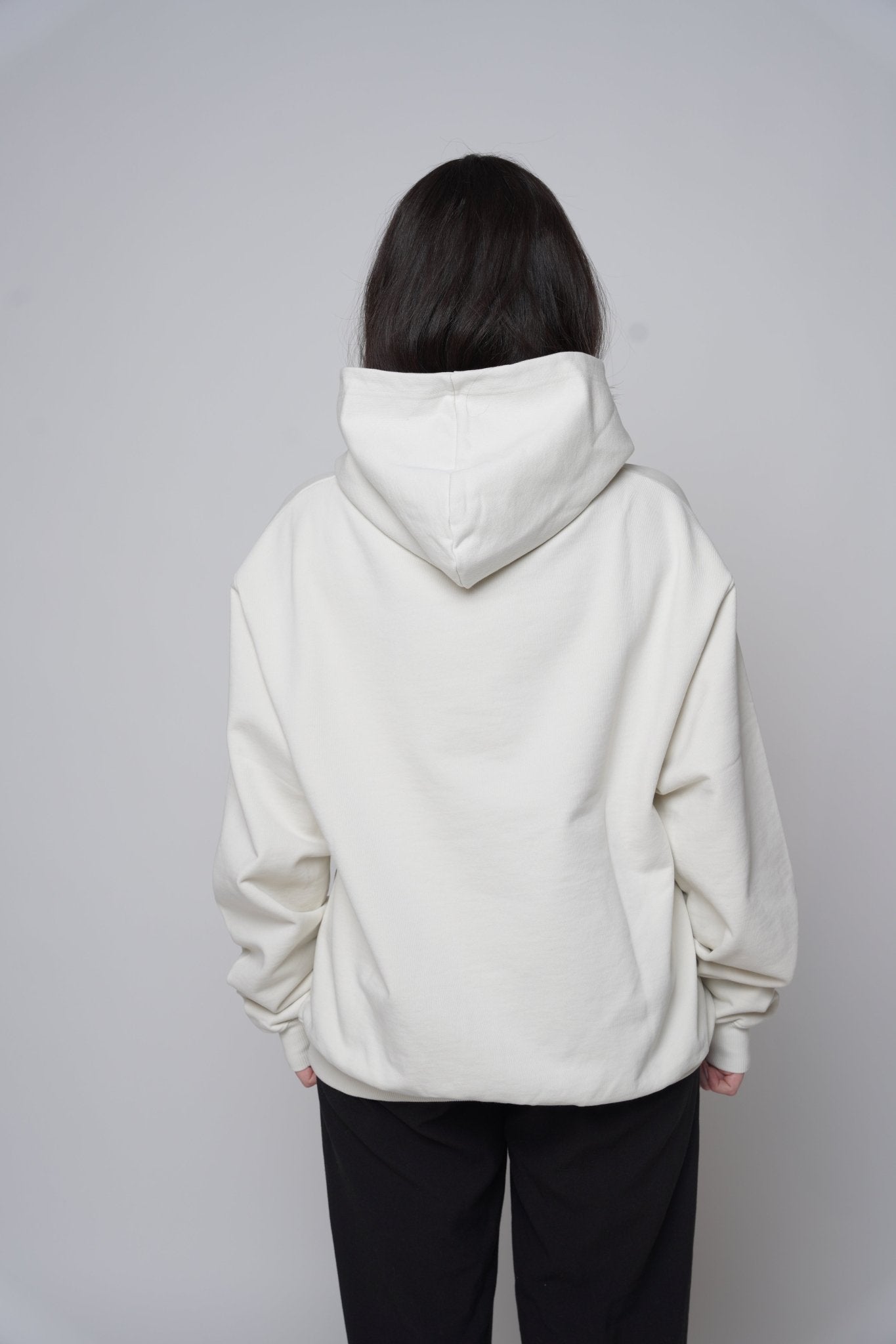 Vintage white oversized hoodie - SLEEKZ