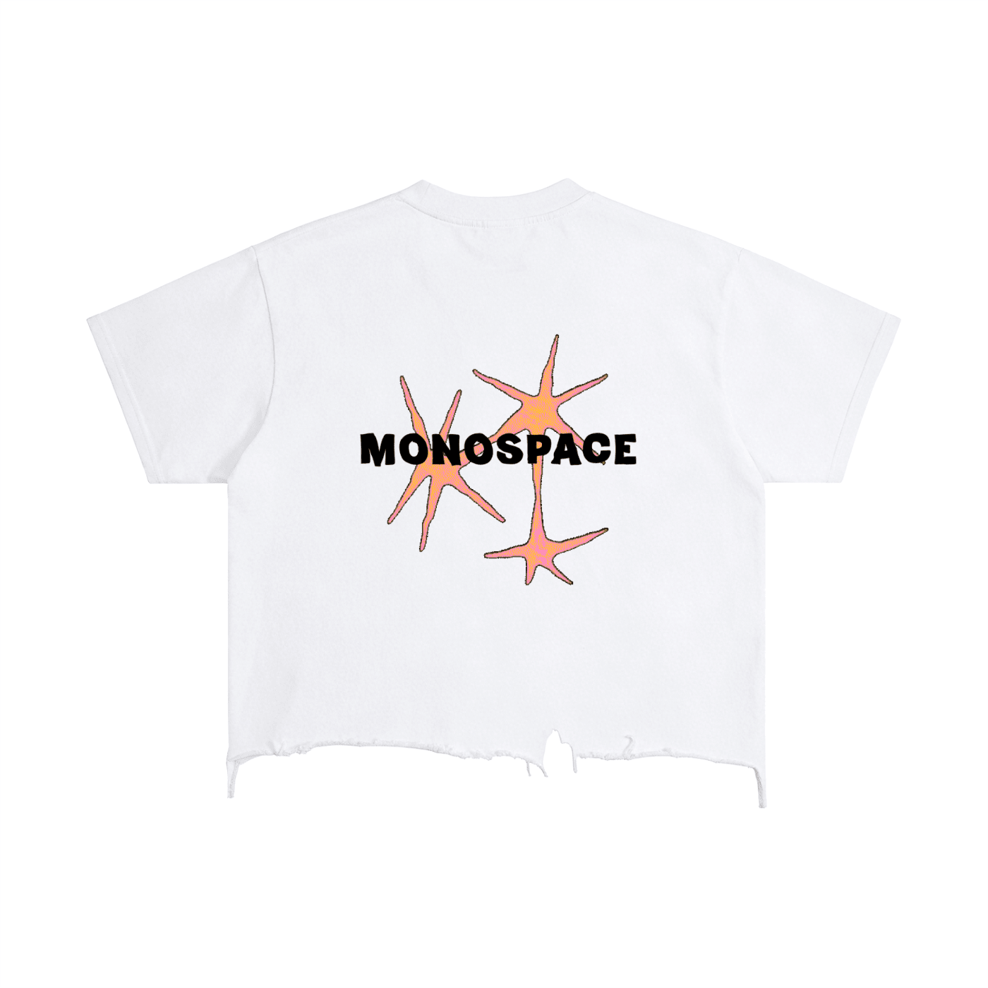 White SLEEKZ MONOSPACE Vintage Tee - SLEEKZ