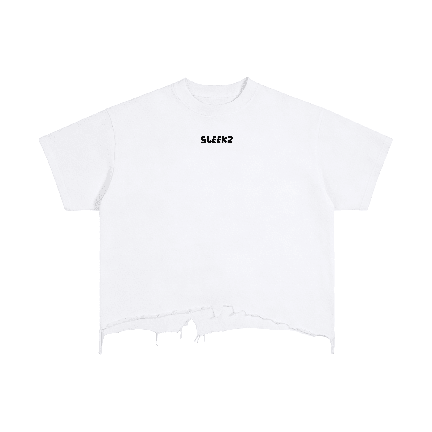 White SLEEKZ MONOSPACE Vintage Tee - SLEEKZ