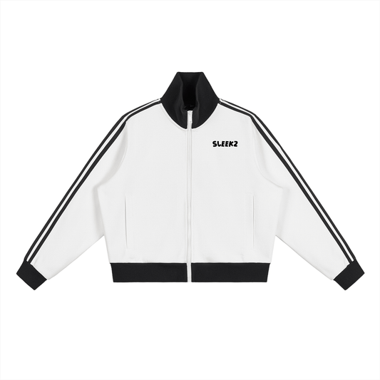 White Track Jacket - SLEEKZ
