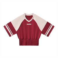 Women's Color Block Ruched T-Shirt - SLEEKZ