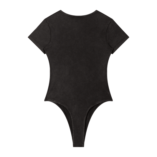 Women's Mineral Wash Crewneck Bodysuit - SLEEKZ