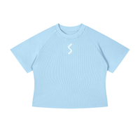 Women's Mineral Wash Crop T-Shirt - SLEEKZ