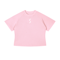 Women's Mineral Wash Crop T-Shirt - SLEEKZ