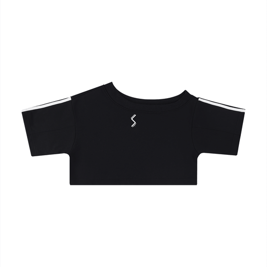 Women's Off - the - Shoulder Crop T-Shirt - SLEEKZ