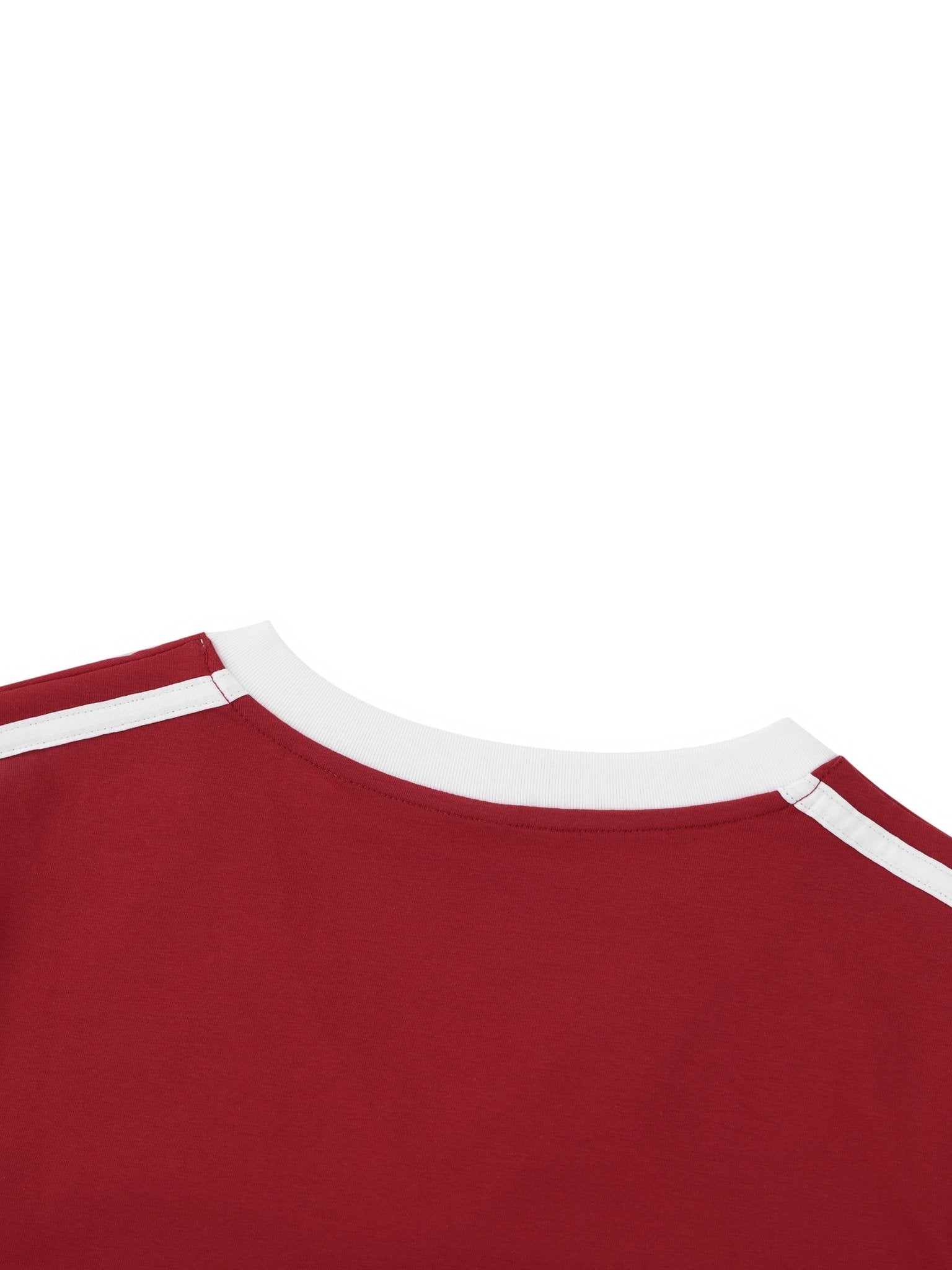 Women's Retro Binding V - Neck Crop T-Shirt - SLEEKZ