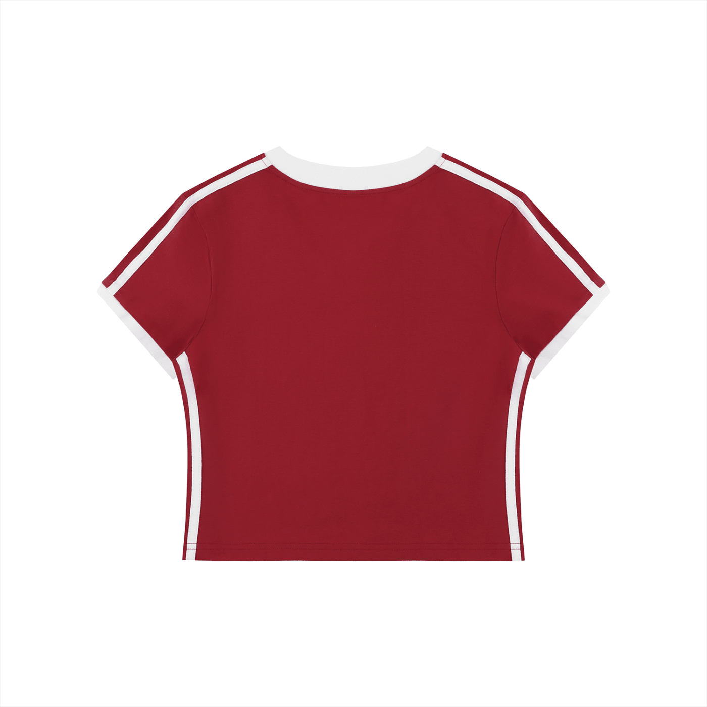 Women's Retro Binding V - Neck Crop T-Shirt - SLEEKZ