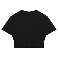 Women's Slim Ribbed Crop T-Shirt - SLEEKZ