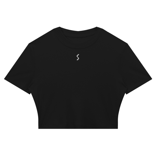 Women's Slim Ribbed Crop T-Shirt - SLEEKZ
