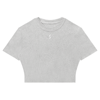 Women's Slim Ribbed Crop T-Shirt - SLEEKZ