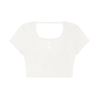 Women's Square Neck Crop T-Shirt - SLEEKZ