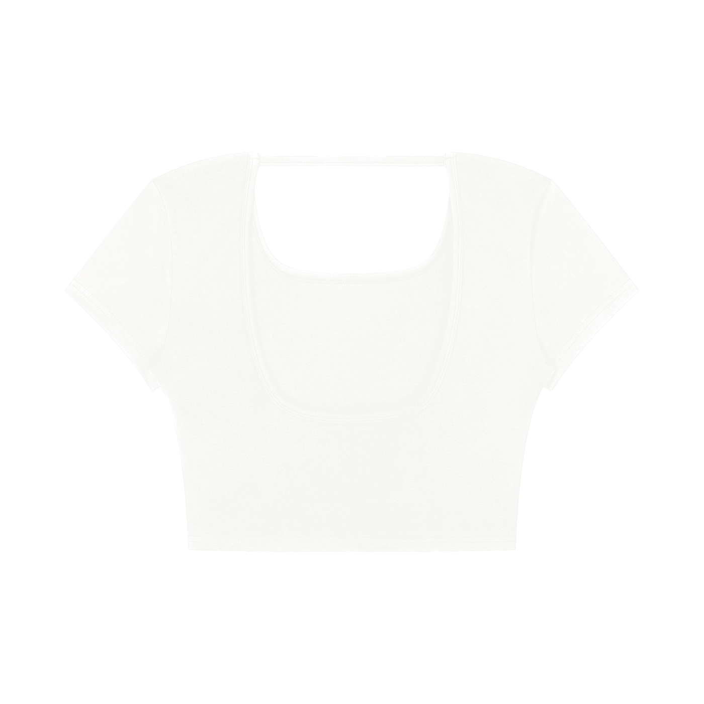 Women's Square Neck Crop T-Shirt - SLEEKZ