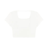 Women's Square Neck Crop T-Shirt - SLEEKZ