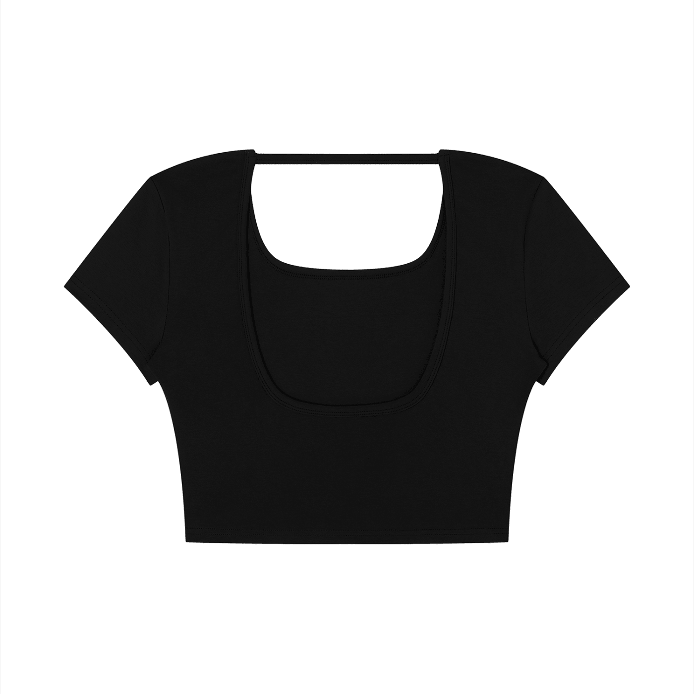 Women's Square Neck Crop T-Shirt - SLEEKZ