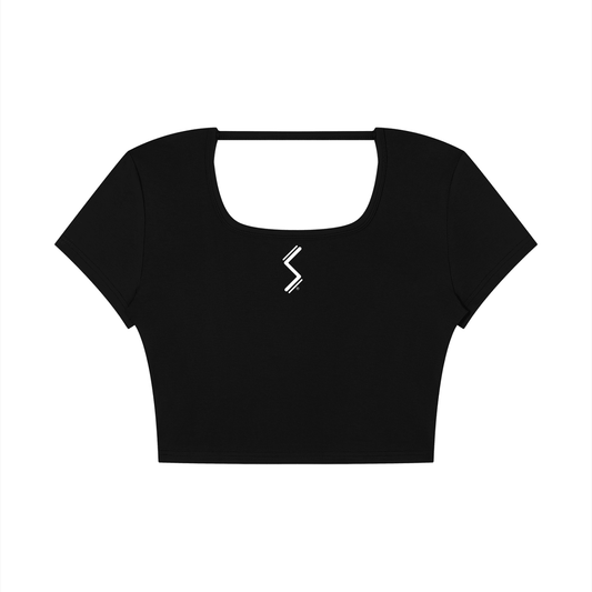 Women's Square Neck Crop T-Shirt - SLEEKZ
