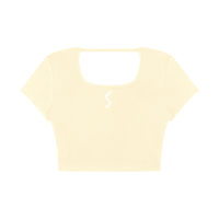 Women's Square Neck Crop T-Shirt - SLEEKZ