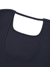 Women's Square Neck Crop T-Shirt - SLEEKZ