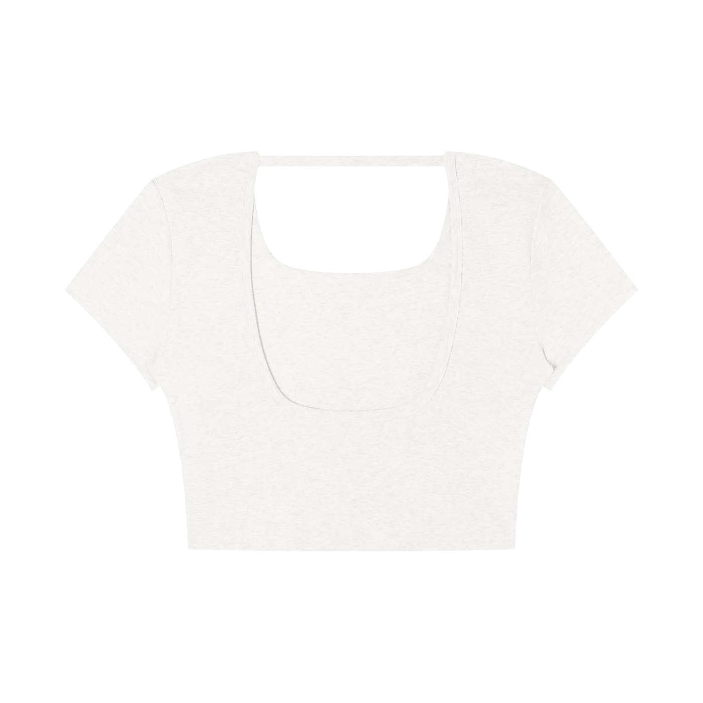 Women's Square Neck Crop T-Shirt - SLEEKZ