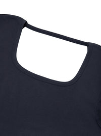 Women's Square Neck Crop T-Shirt - SLEEKZ