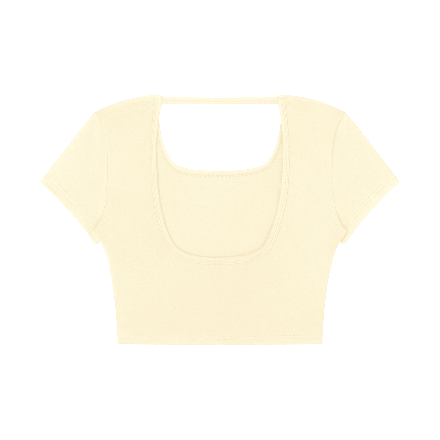 Women's Square Neck Crop T-Shirt - SLEEKZ