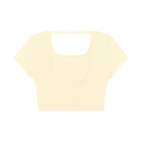 Women's Square Neck Crop T-Shirt - SLEEKZ